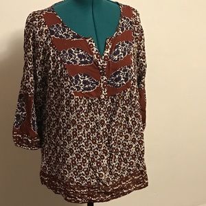 Oversized Boho Top by Lucky Brand